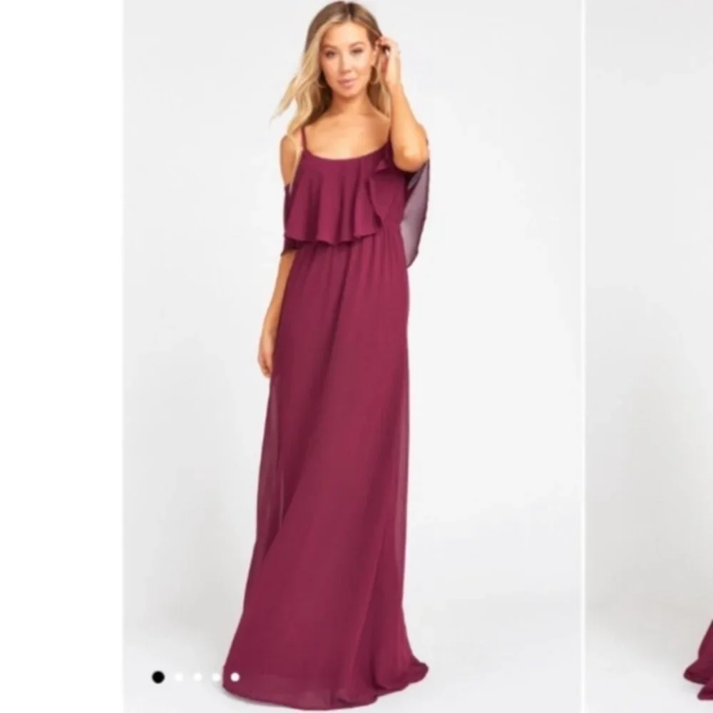 🍇SHOW ME YOUR MUMU🍇CAITLIN RUFFLE MAXI DRESS🍇 - Picture 2 of 9